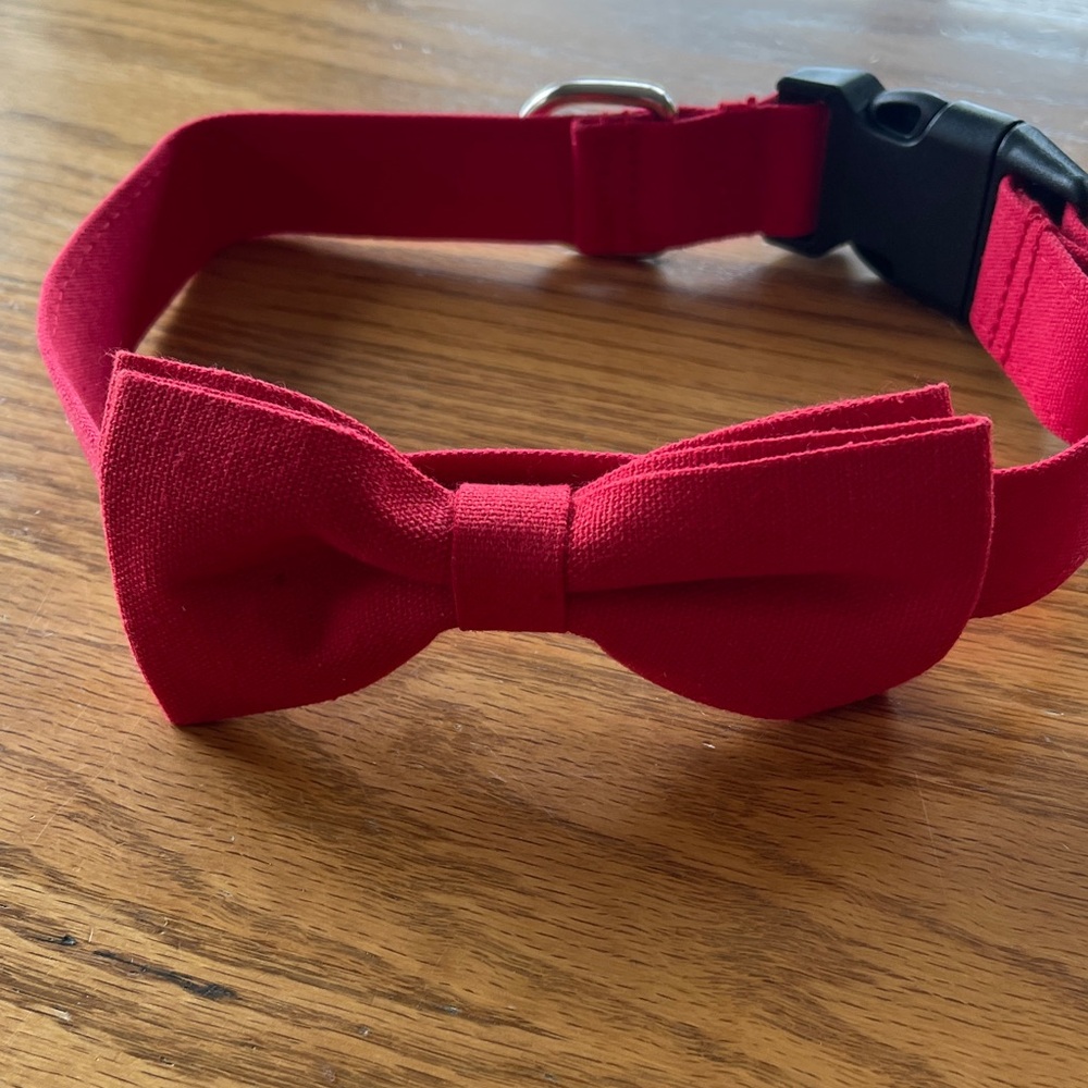 NEW Red Bow Tie Dog Collar🌺